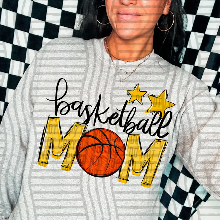 Sports Mom Basketball DTF Print
