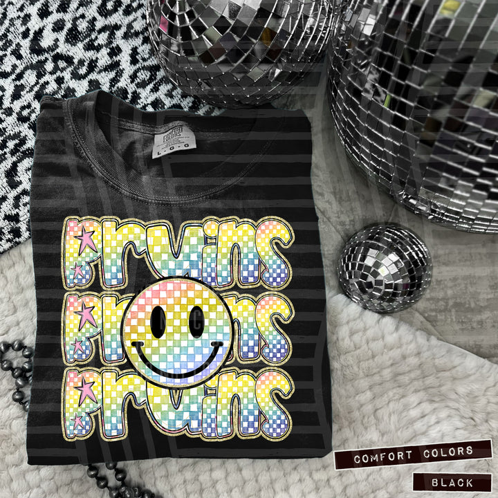Rainbow Smiley Triple Stack DTF Print