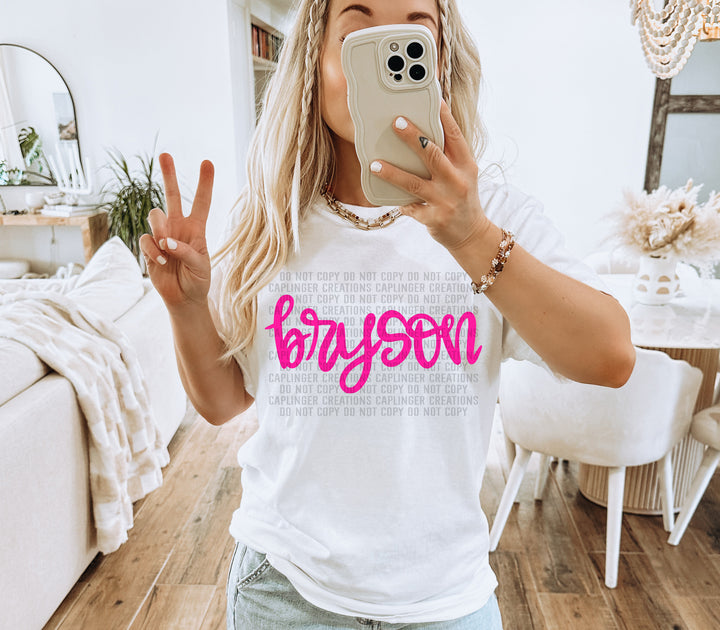 Hand Lettering Mascots DTF Print