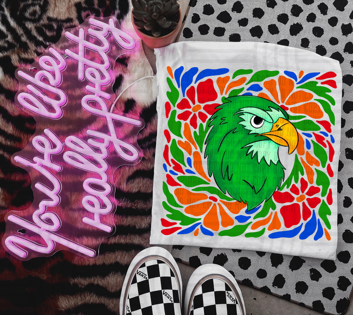 Retro Floral Mascot Heads DTF Print