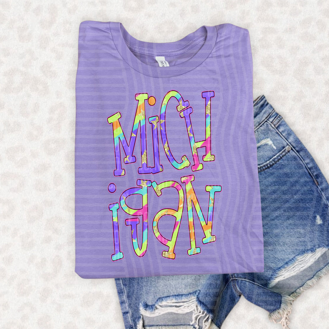 Mitchy Matchy State Swirls DTF Print
