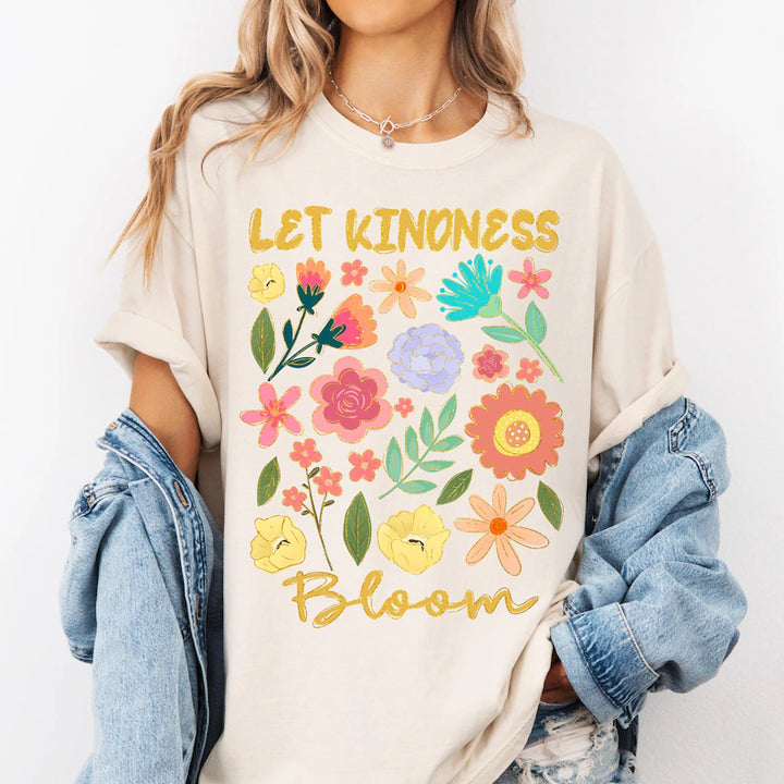 Let Kindness Bloom DTF Print