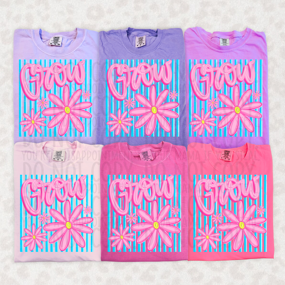 Grow Stripes DTF Print