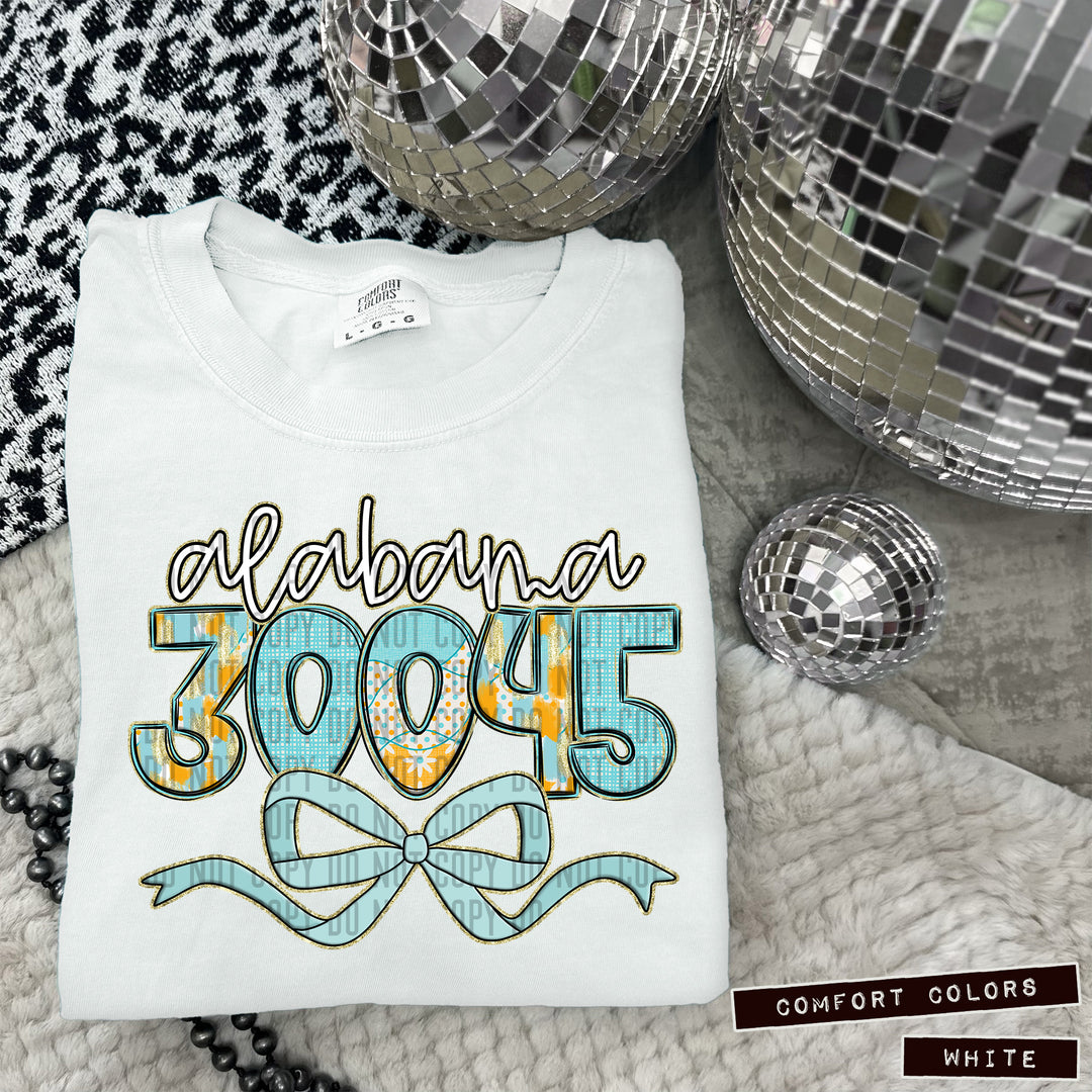 Dotted Daisy Zip Codes DTF Print