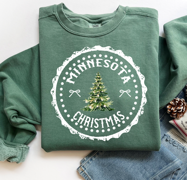 State Christmas DTF Print