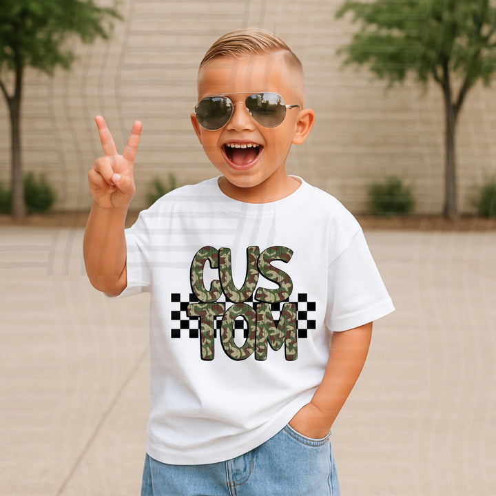 Camo DTF Print