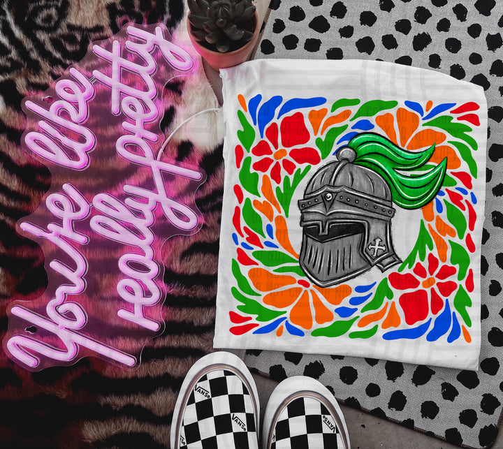 Retro Floral Mascot Heads DTF Print