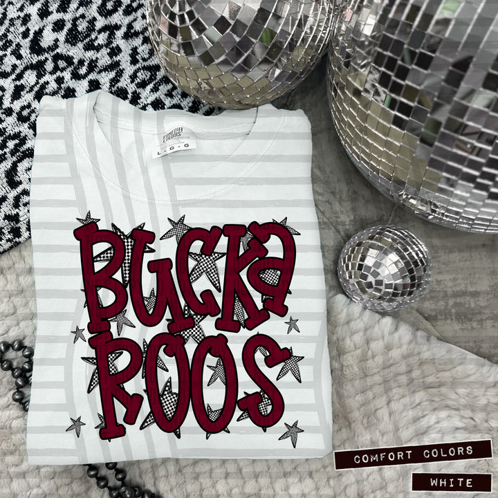Maroon Staggered DTF Print