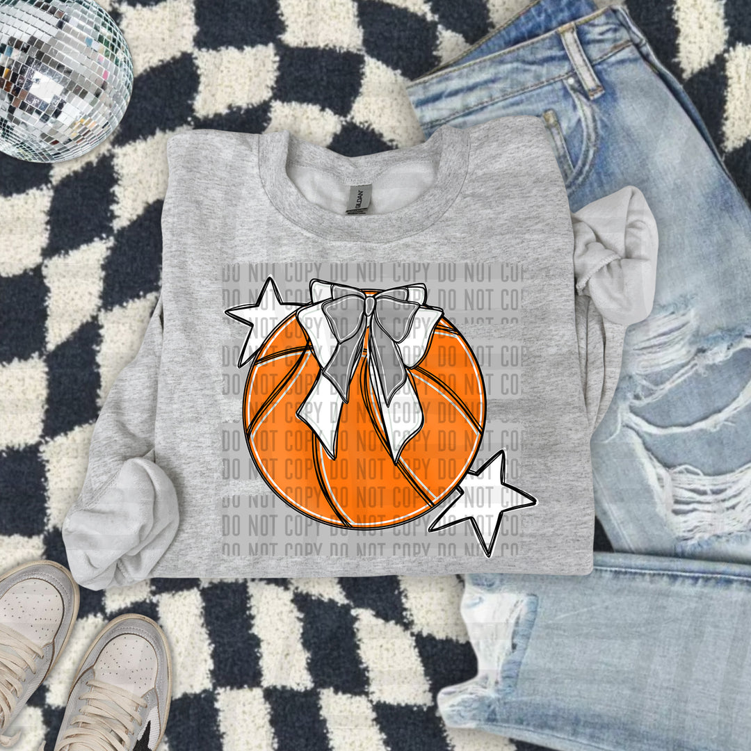 Basketball Bow DTF Print