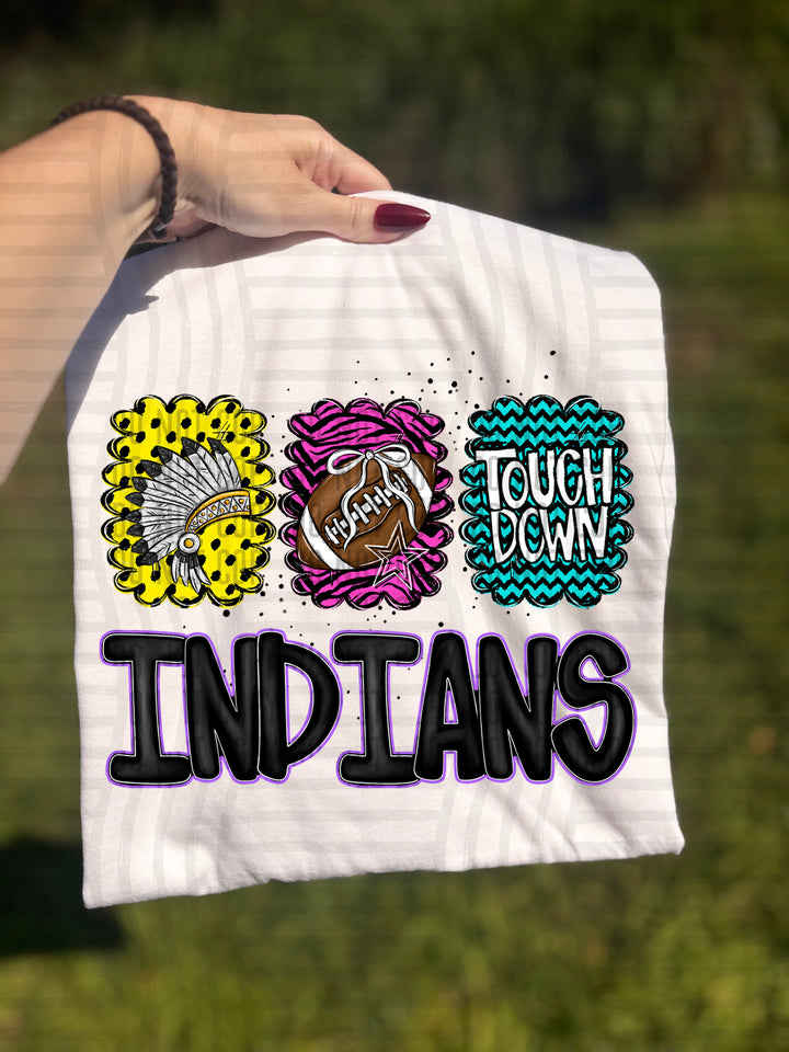 Preppy Bright Trio Mascot Heads DTF Print