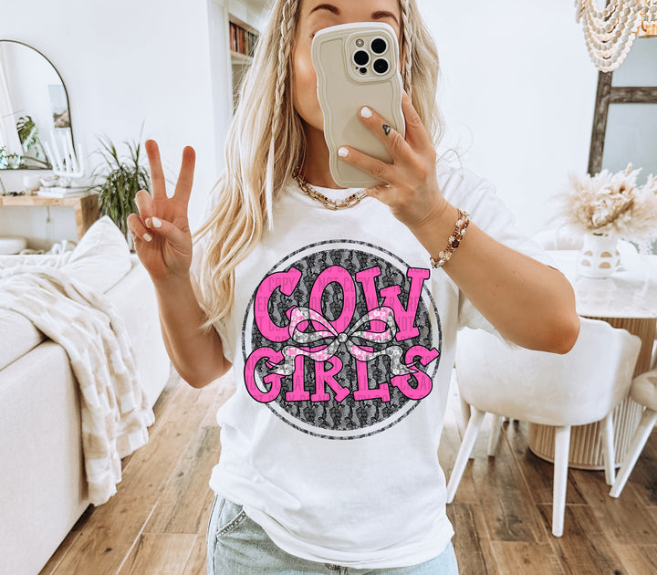 Hot Pink Lace DTF Print