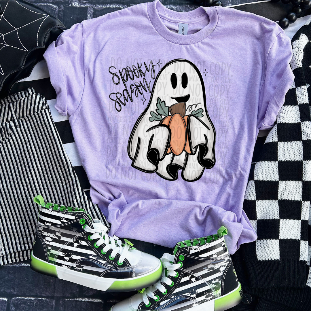 Spooky Season Cute Ghost DTF Print