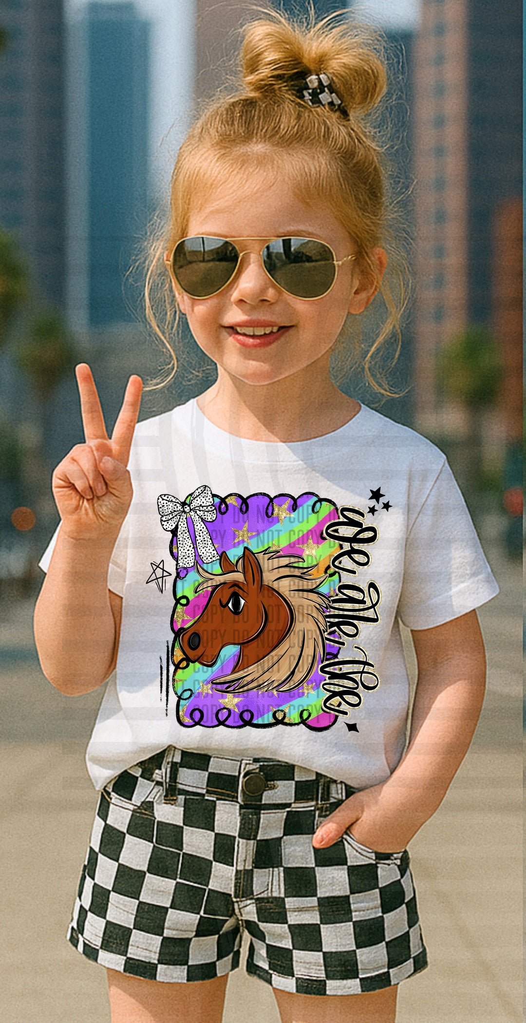 Preppy Swirl Mascot DTF Print