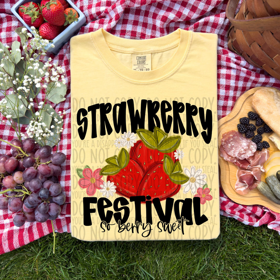 Strawberry Festival DTF Print