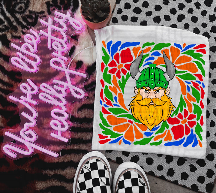 Retro Floral Mascot Heads DTF Print