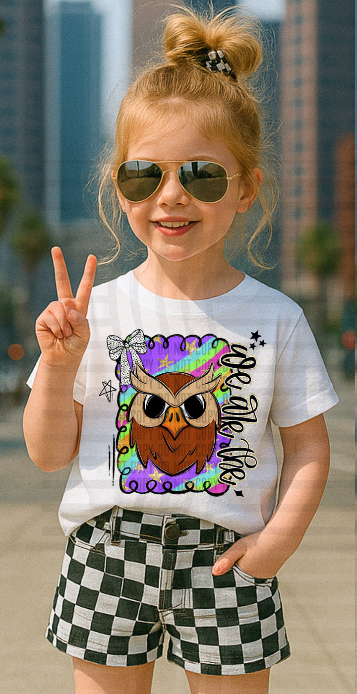 Preppy Swirl Mascot DTF Print