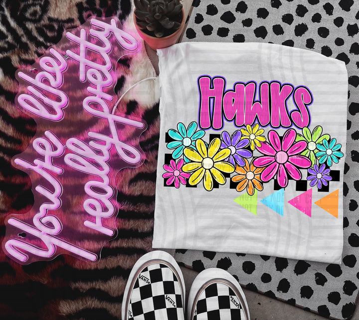 Preppy Bright Floral DTF Print