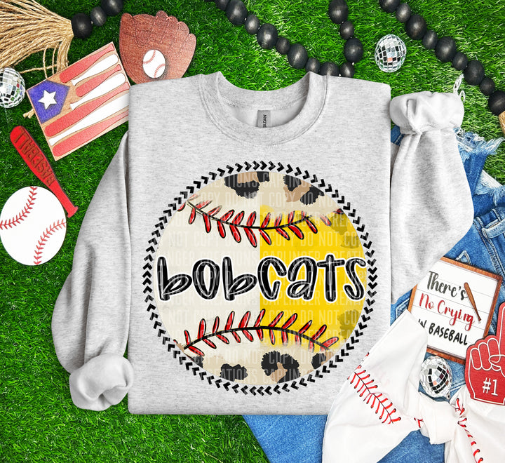 Half Baseball/Softball Round DTF Print