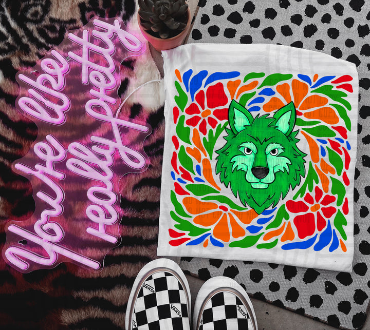 Retro Floral Mascot Heads DTF Print