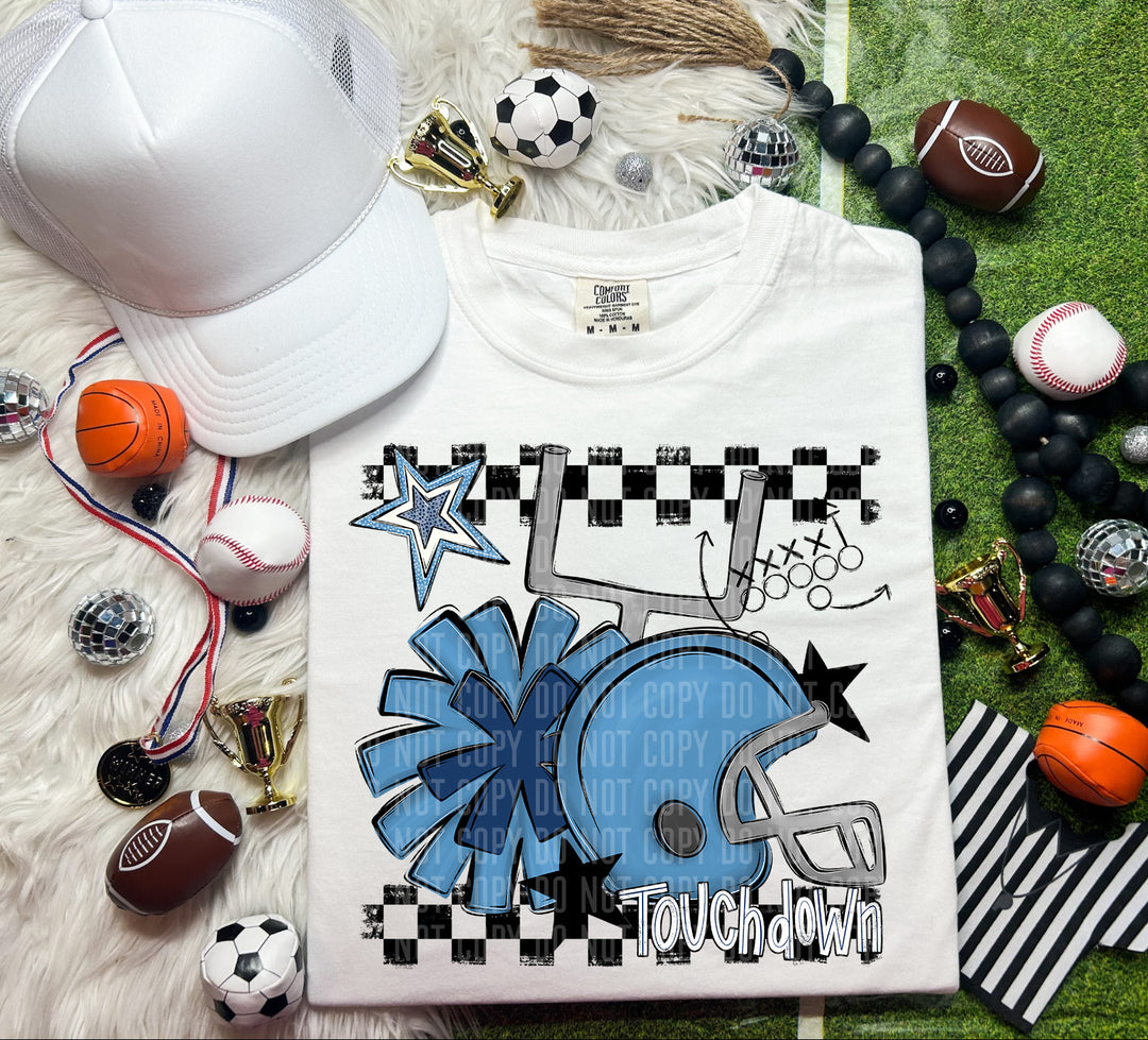 Helmet Pom Colors DTF Print
