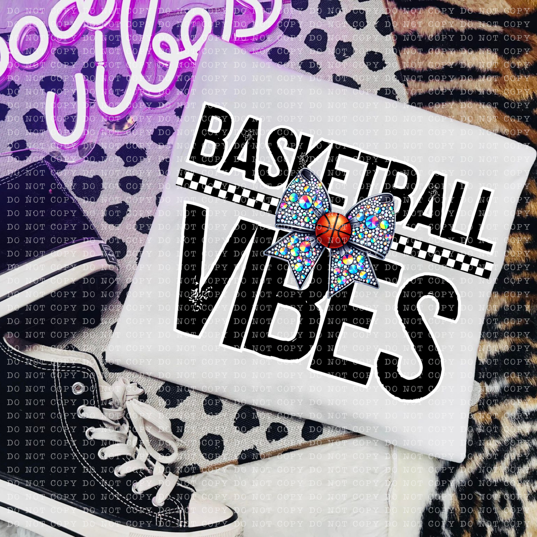 Sports Vibes Rhinestone Bows DTF Print