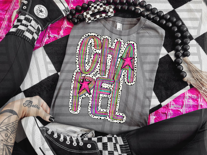 Brushstroke Dots DTF Print