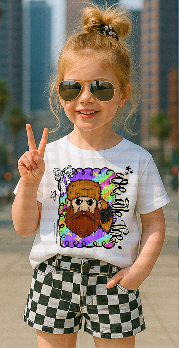 Preppy Swirl Mascot DTF Print