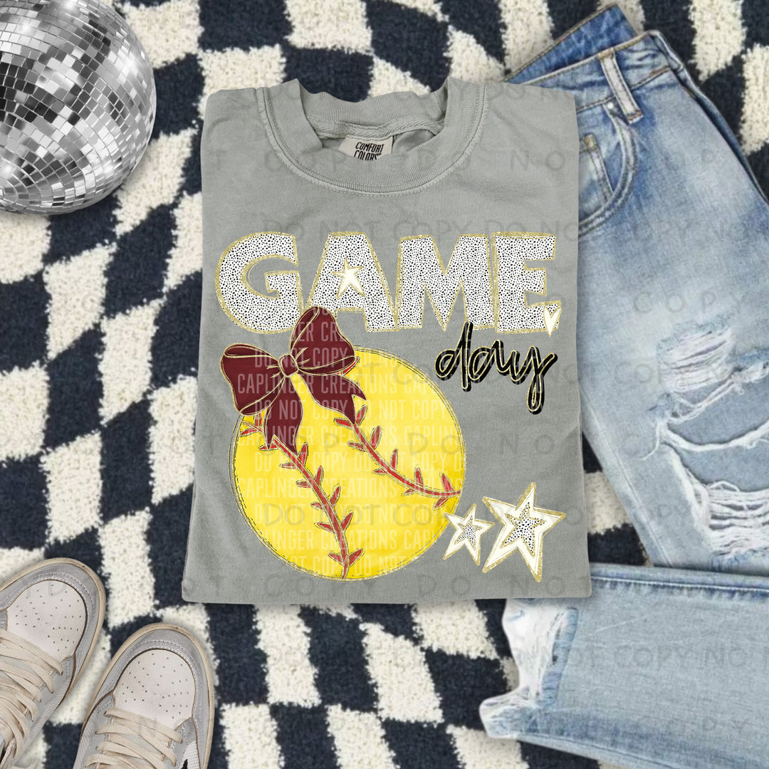 Game Day Softball DTF Print