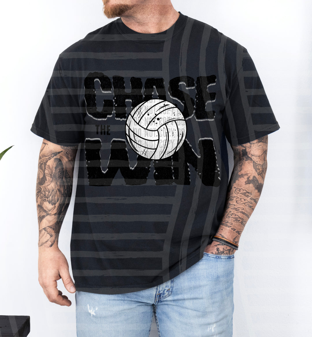 Chase The Win volleyball DTF Print