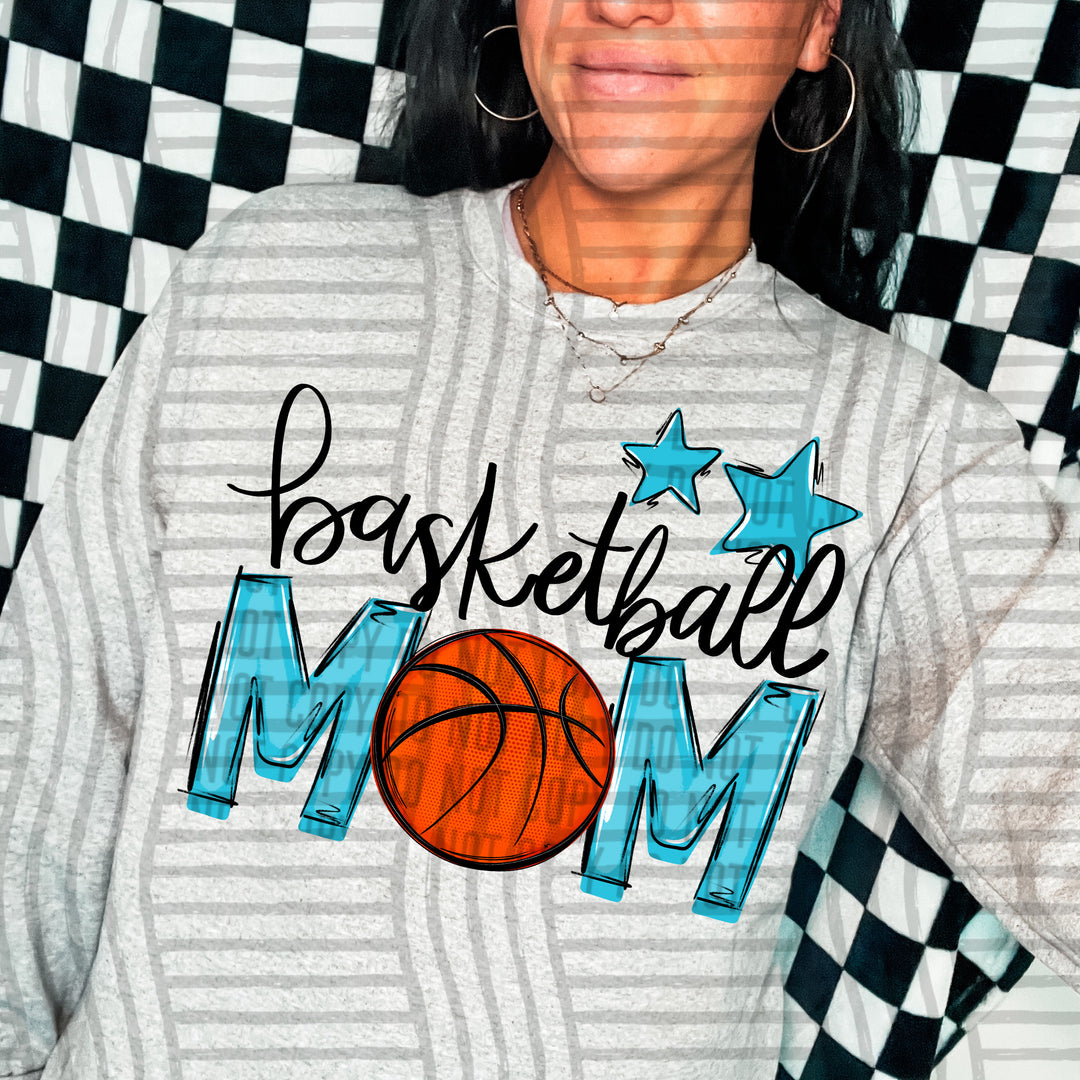 Sports Mom Basketball DTF Print