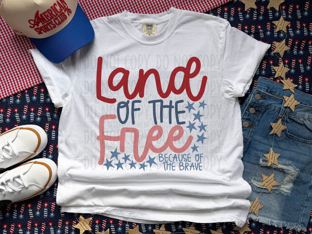 Land Of The Free DTF Print