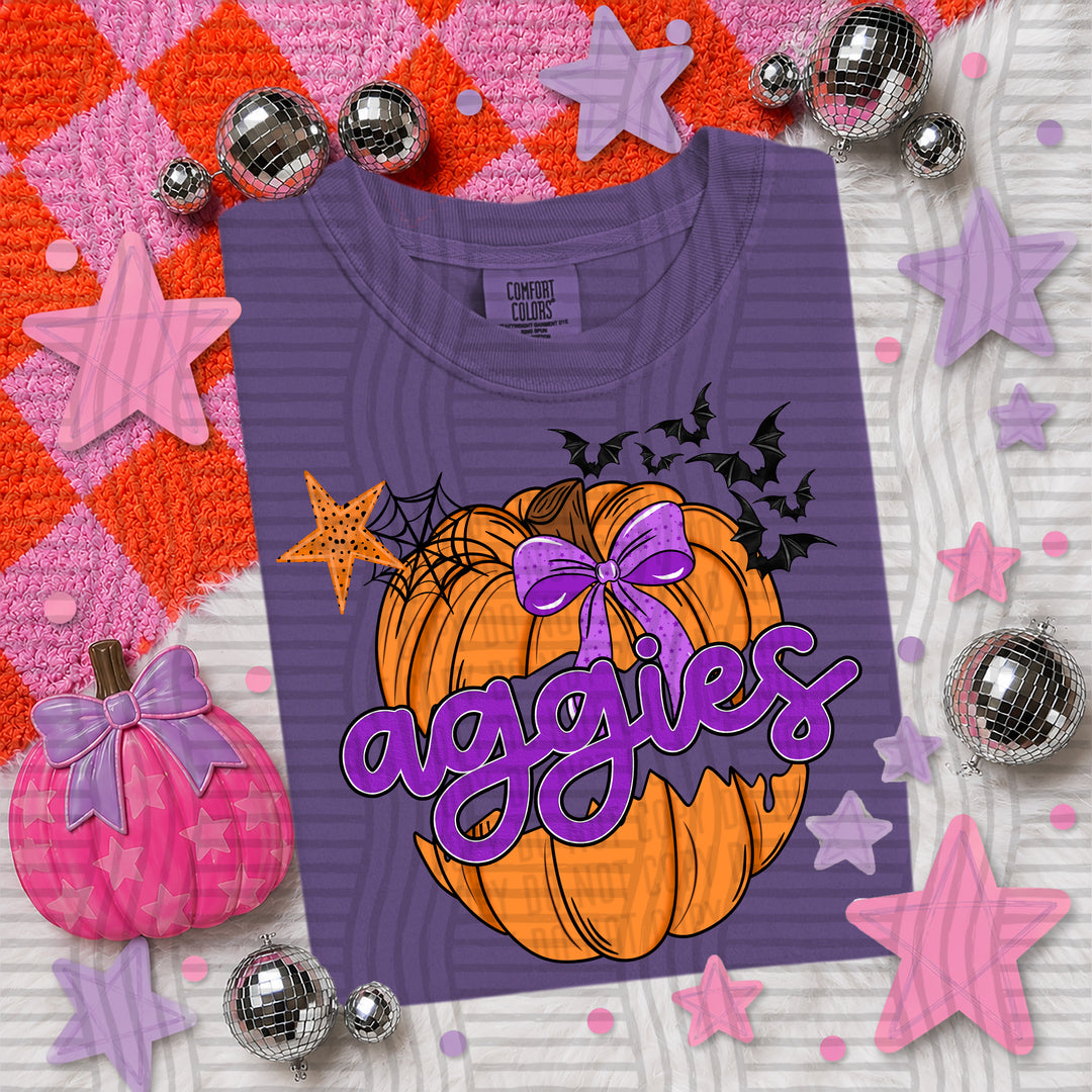 Pumpkin Pop Girly Mascots DTF Print