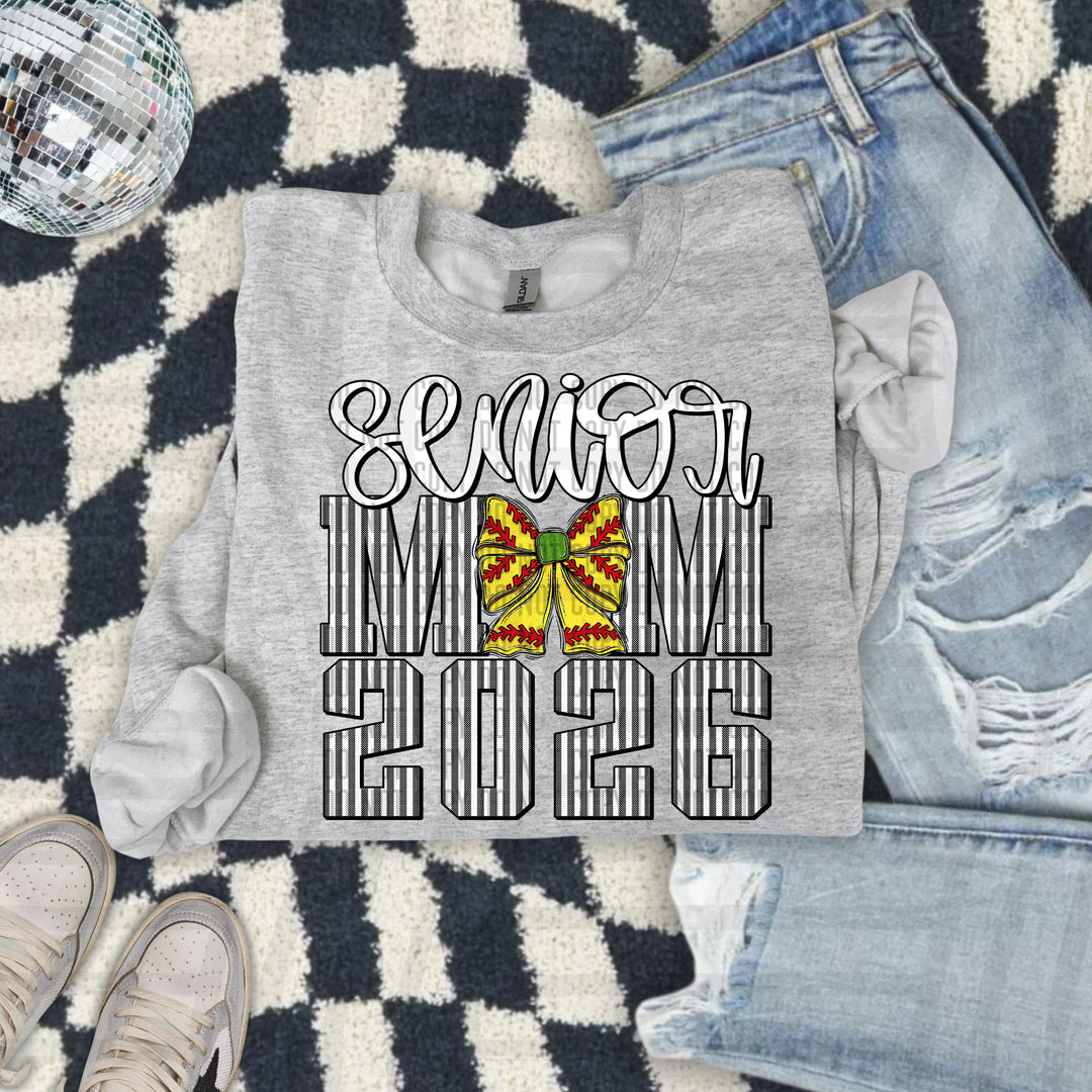 Senior Mom Softball DTF Print