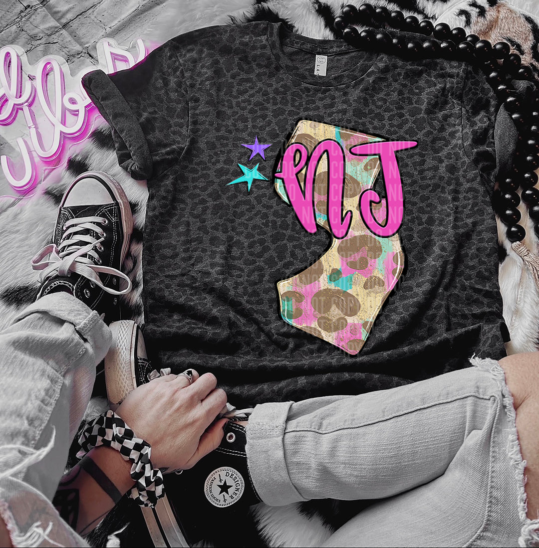 Preppy Bright States DTF Print