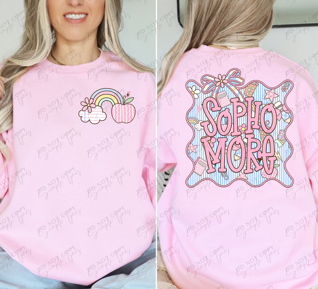 Seersucker Grade Frames Grade Levels Back Print ONLY DTF Print