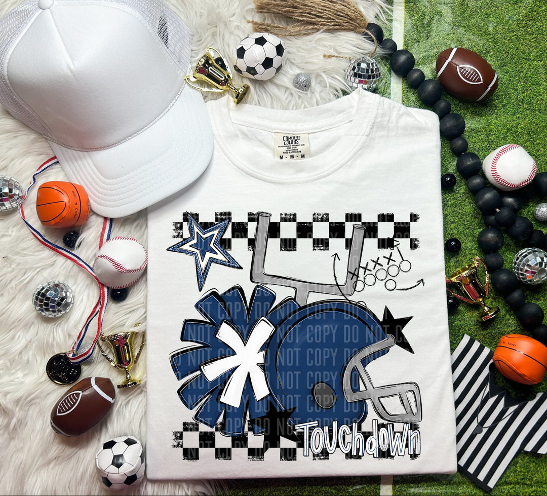 Helmet Pom Colors DTF Print