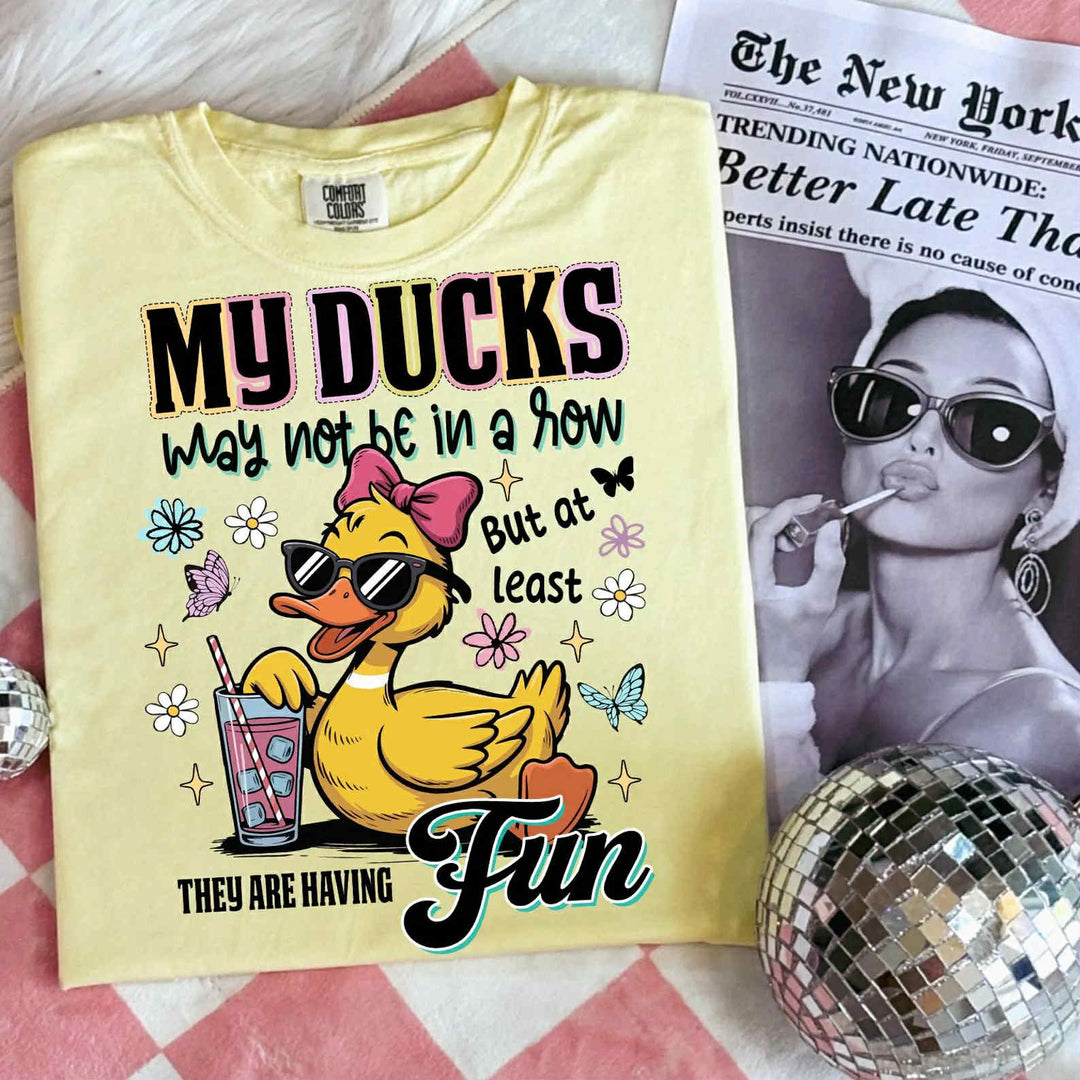 Ducks In A Row DTF Print