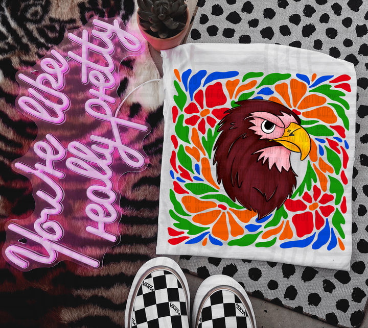 Retro Floral Mascot Heads DTF Print
