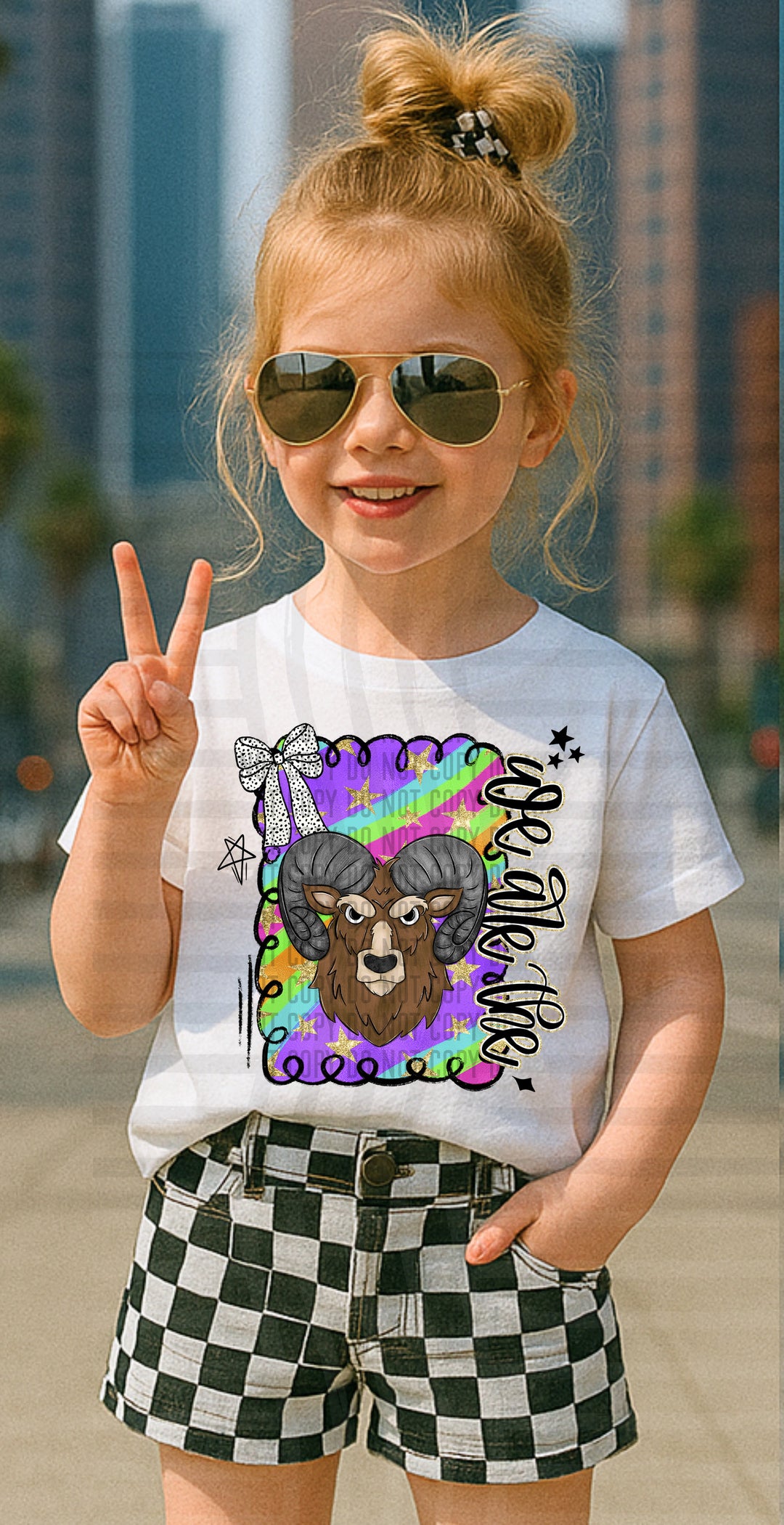 Preppy Swirl Mascot DTF Print
