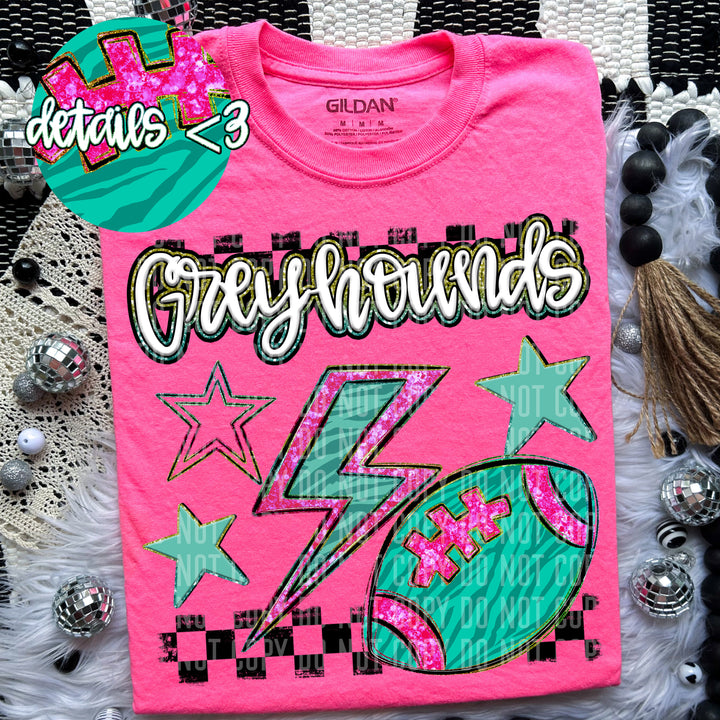 Football Bolt DTF Print