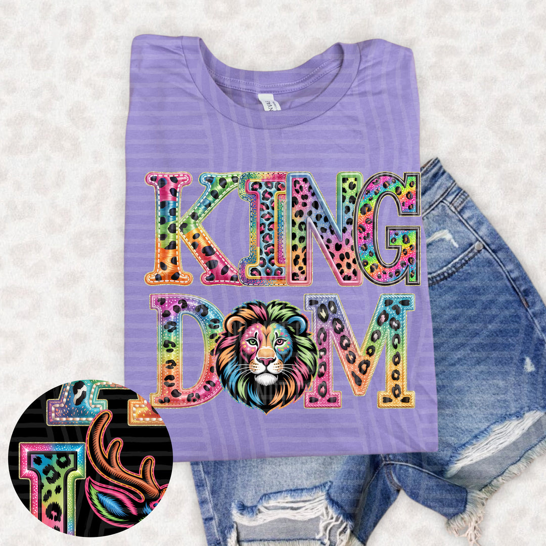 Rainbow Mascot Heads Stacked DTF Print