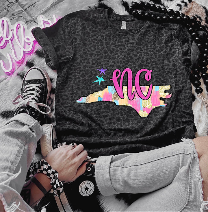 Preppy Bright Brushstroke States DTF Print