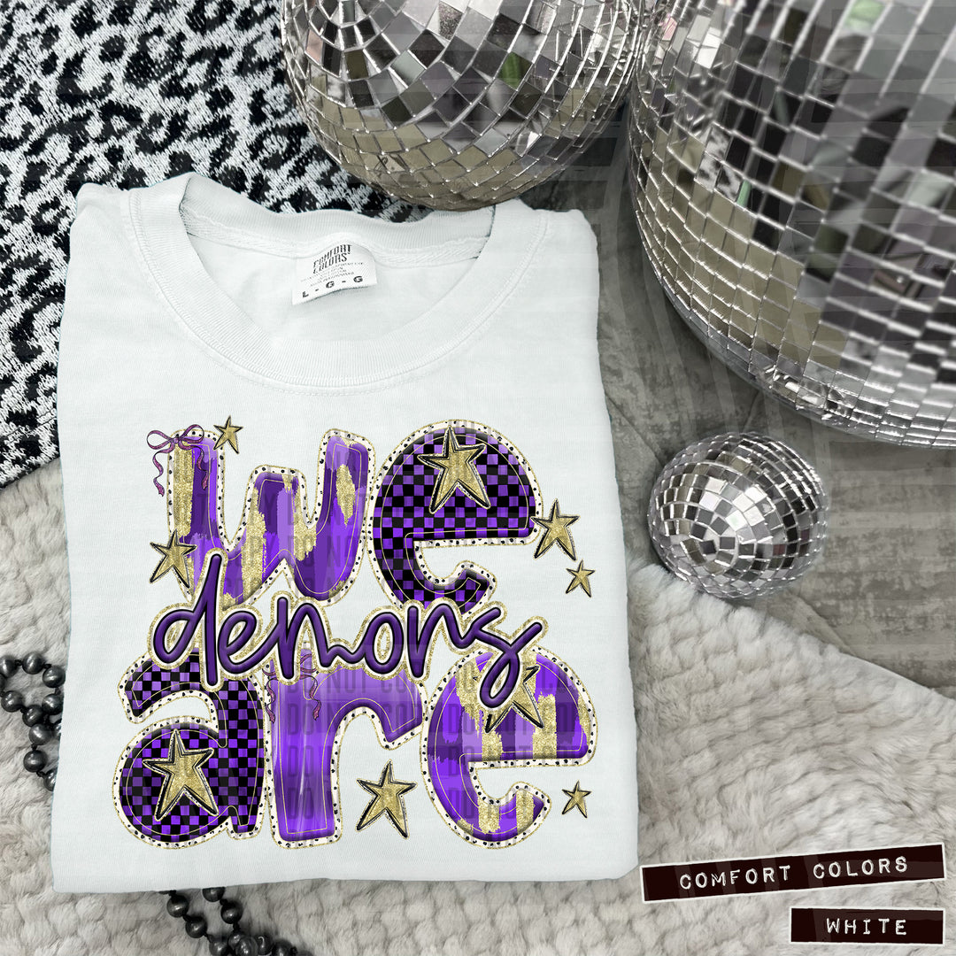 Purple We Are DTF Print