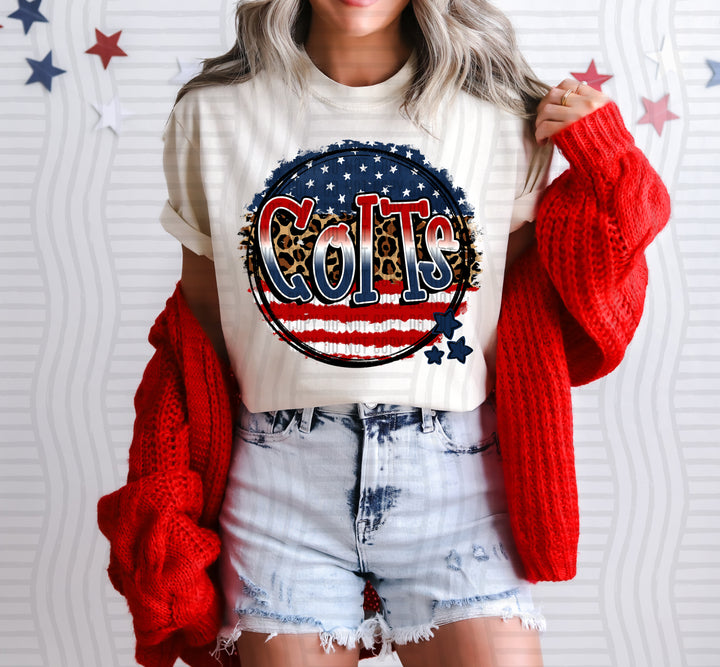 Flag Rounds Mascots DTF Print