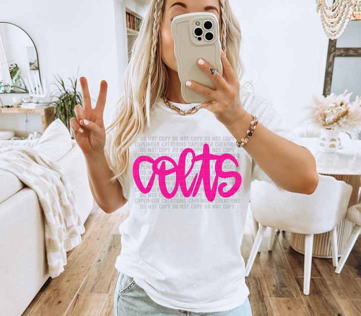 Hand Lettering Mascots DTF Print