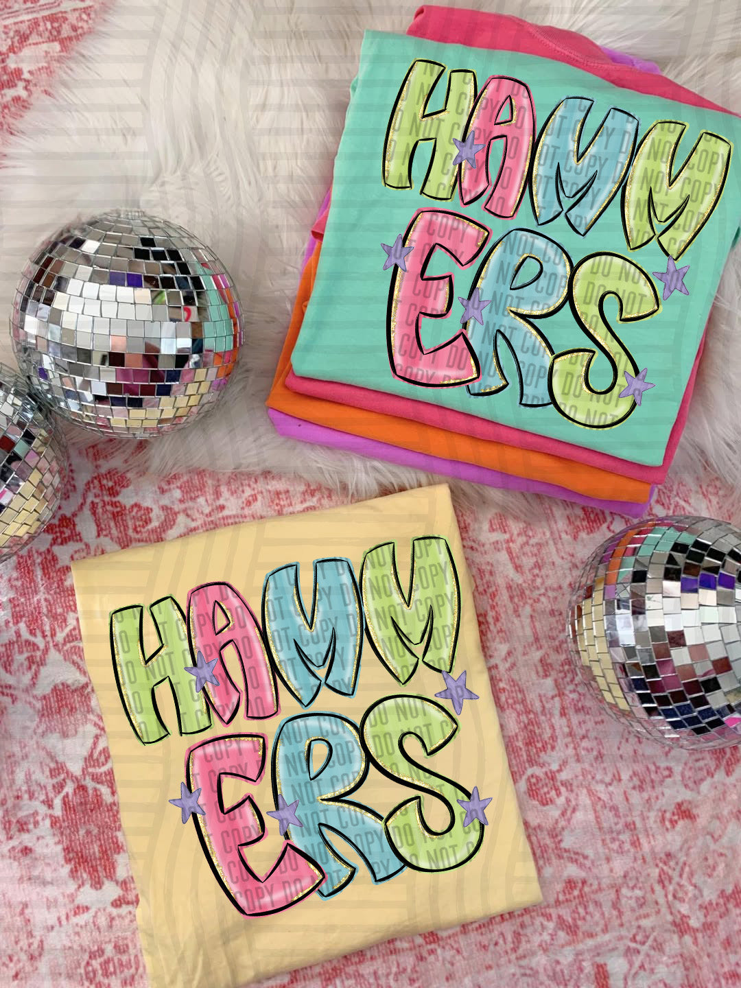 Glittery & Preppy Mascots DTF Print