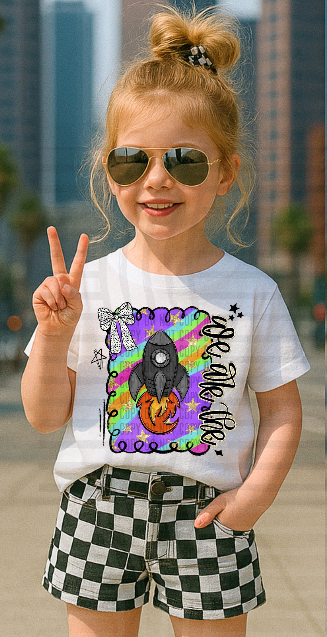 Preppy Swirl Mascot DTF Print