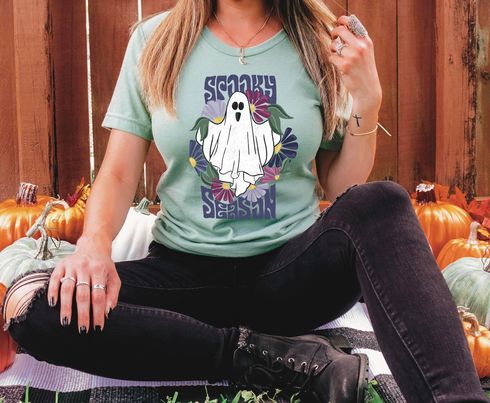 Spooky Season Floral DTF Print