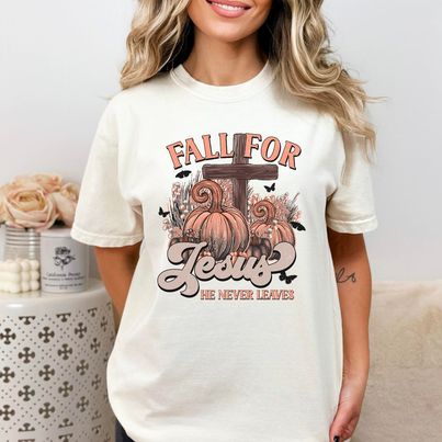 Fall for Jesus DTF Print