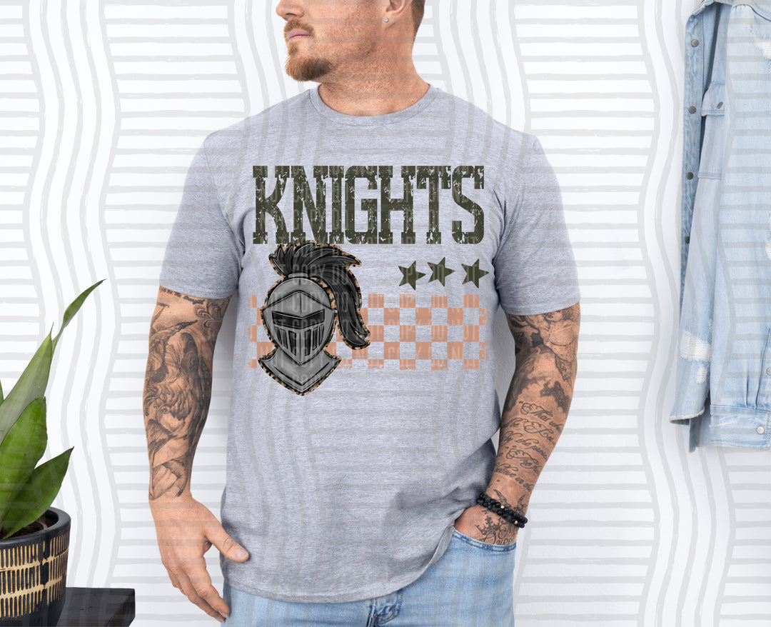 Camo Mascot Heads DTF Print